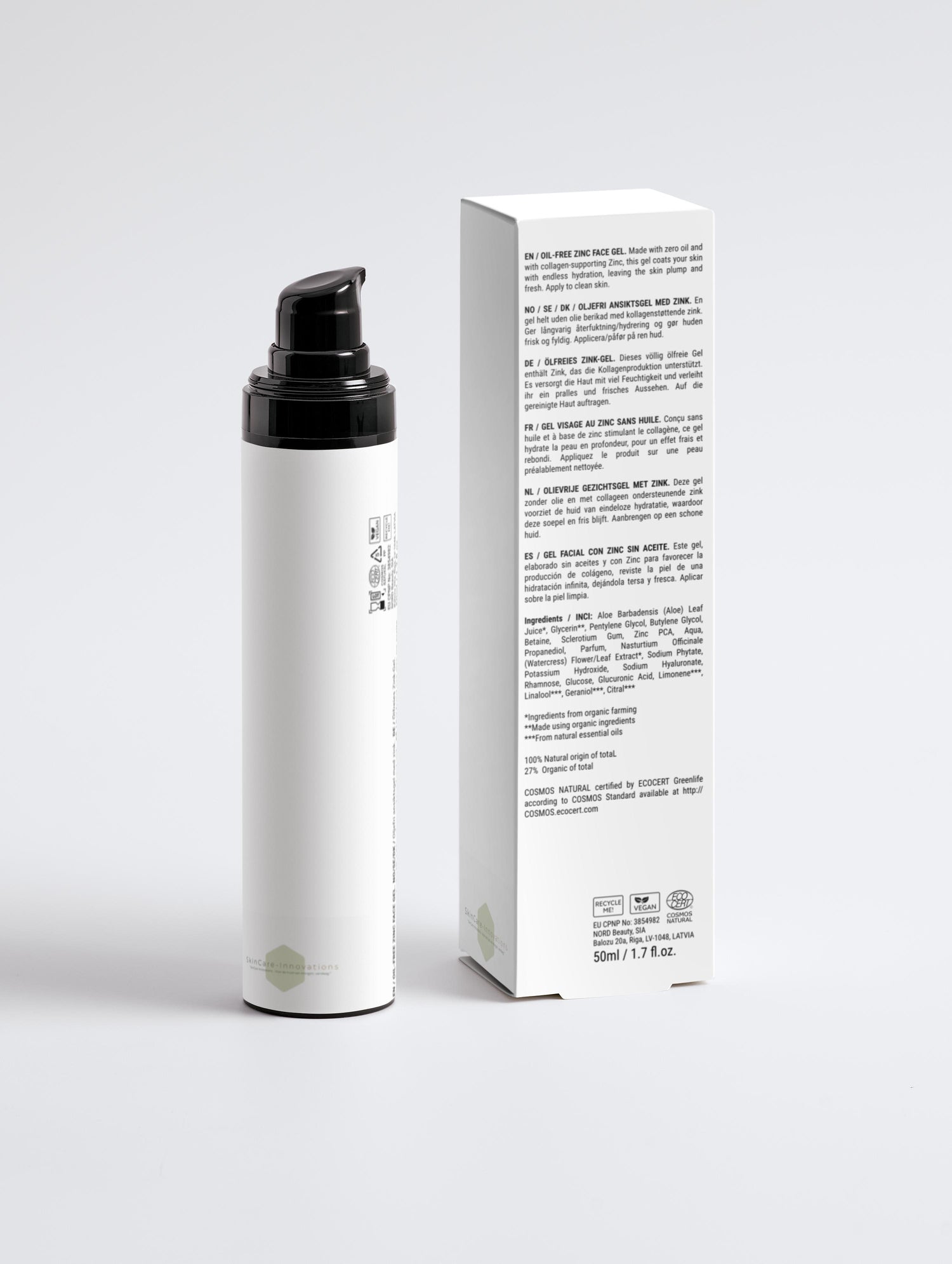 Oil-Free Zinc Face Gel for Men | Shine-Free Hydration
