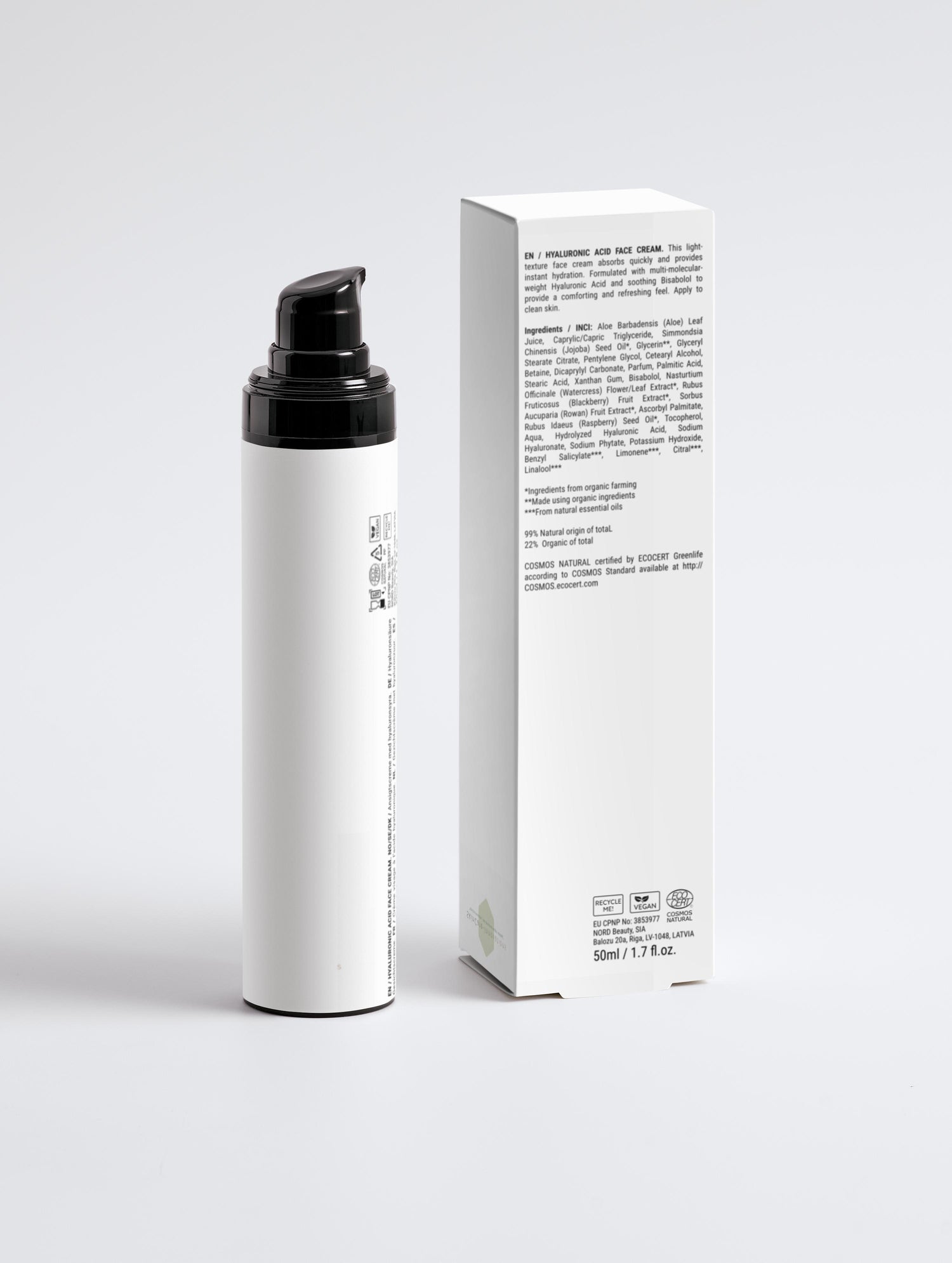 Hyaluronic Acid Face Cream for Men | Moisturizing Day Cream
