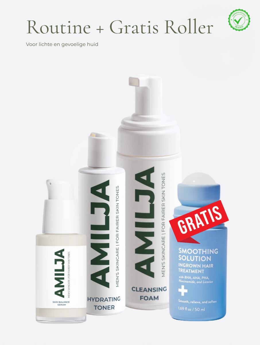 Minder ingegroeide haren en roodheid na het scheren